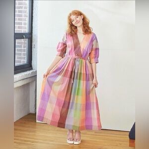 2X/3X Rujuta Sheth Malibu Dress in Merida Check